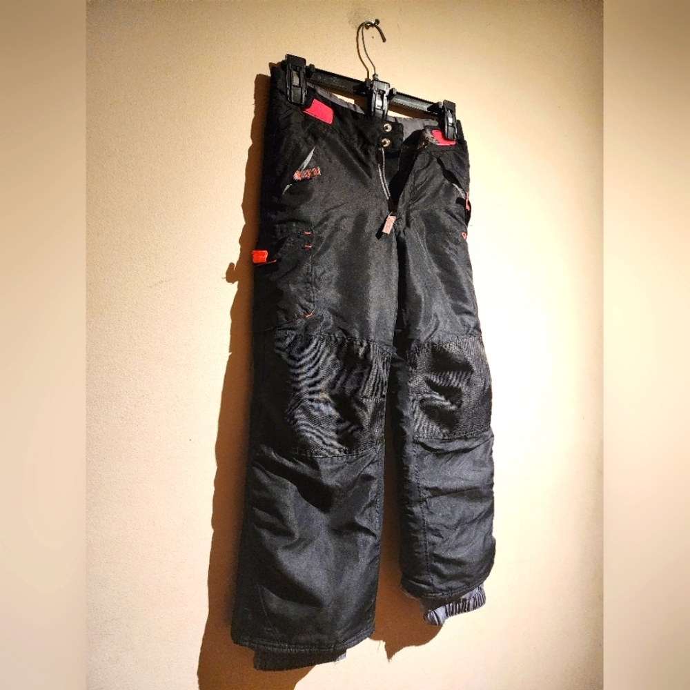 C9 By Champion Black Snow Pants Zipped Pockets Kid’s Sz Small 6-6X Ski Snowboard